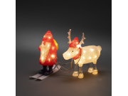 Konstsmide Acrylic Santa & Reindeer